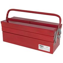 Wurko - caja herramientas metalica 53x20 cm , Caja de herramientas metálicaAsa abatibleCon 4 compartimentos laterales mas el interiorMedidas