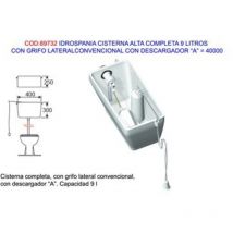 Idrospania - fplus cisterna alta completa 9 lt+grifo lateral 40000