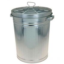 PROGARDEN cubo basura zinc 55 l 41x52 cm , Cubo basura Zinc 55 litros 41x 52 cmRobustoCon asas para fácil transporteLa tapa también tiene