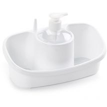 Estropajero Con Dosificador Blanco