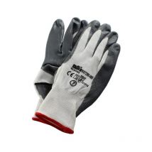 Macor guante nylon nitrilo 160205 t-7 , Guante poliamida Nylon/Nitrilo Blanco y gris Talla 7 Color: Gris y blanco Talla: 7 Guante en hilo continuo de
