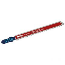 MPS - m.p.s. hojas sierra 3118-metal -bosch blis-5 , Hoja de sierra 3118. - Dentado: 3 mm. - Tamaño hoja: 100/75 mm. - Profundidad: Hasta 3-15 mm.