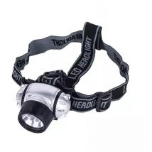 Linterna 7 led para cabeza , Linterna led para cabeza Bombilla de 7 led Material: abs Banda ajustableBaterias 3 de 1,5V aaa ( No incluidas ) - Hoteche