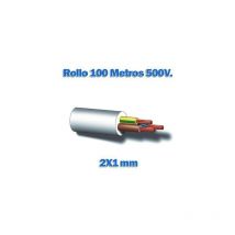 Rollo manguera blanca [100mtr.] 2x1mm²