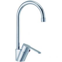 KALLA monomando fregadero vertical venom 23617 , Monomando fregadero vertical caño tubo VENOMCartucho cerámico de 35mmAtomizador de latón hembra