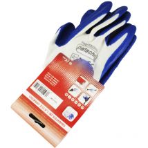 Patacho guante nylon latex anticorte t-9 gu-307/9 par , Guante de algodón y latex reforzado Sin costuras Recomendado para trabajos que requieren