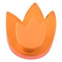 Nesu - tulipan naranja metacrilato 665na , Pomo tirador para muebles,cajoneras,cómodas,etc. - Fabricado en plástico abs y resina. - Tamaño 43x37mm..
