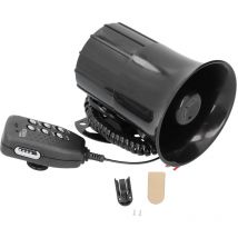 Prenfle - Jeffergarden 50W 120dB klaxon fort de voiture 6 sons sirène d'alarme d'avertissement d'urgence universelle pour la lutte contre les