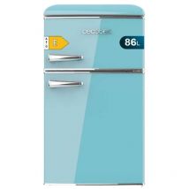 Cecotec - Petit réfrigérateur Réfrigérateur 2 portes Retro 86L Bolero CoolMarket 2D Origin 86 Blue e. 89,3cm deHauteur et 48,7cm deLargeur, classe