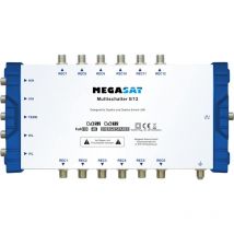 Multischalter 5/12 – MEGASAT – 224x50x130 mm – 8 dB Verstärkung SAT – 8 dB Verstärkung terrestrisch