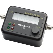 MEGASAT Satfinder SF 200 – akustische und optische Signalanzeige – Hintergrundbeleuchtung – Dämpfungsregler – 105 x 62 x 35 mm