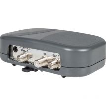Megasat Stacker/Destacker Antennenweiche – 2 Receiver über 1 Koaxialleitung – DiSEqC 1.0/1.1/1.2 – 114x48x140 mm – 140x44x90 mm