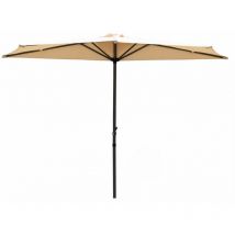 Ombrellone da Muro a Parete Mezzaluna Alluminio Esterno Giardino 270X150CM