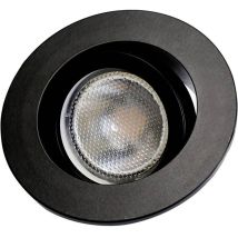 Megatron – Spot encastrable noir – GU10, GU5.3, IP20, Aluminium, 50W – Décoration intérieure