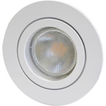 Megatron – Cadre de montage aluminium – Spot encastrable mur et plafond – IP44, GU10, GU5.3, 50W