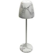 Tavola Mt68056 Lampada Da Tavolo A Batteria Led (monocolore) 2 W Grigio Marmo - Megatron