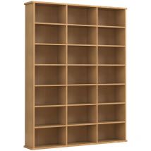 MegosaM bibliothèque 21 tablettes hêtre.