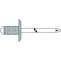 PolyGrip Blindniete Alu/Stahl Grosskopf 4,8 x 25 k 16 100 Stk - Gesipa