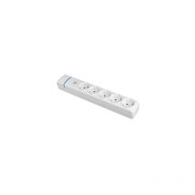 Solera - Mehrfachsockel mit 5 Ausgängen 2P+E 16A 250V mit beleuchtetem Schalter 8005PIL