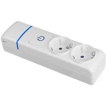 Solera - Mehrfachsteckdose de 2 Steckdosen 2p+t, 16a 250v mit beleuchtetem Schalter. 8002pil