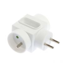 Mehrfachstecker - 2 Seitliche Ausgänge 2p+t 16a Und 1 Seitlicher 2p 6a