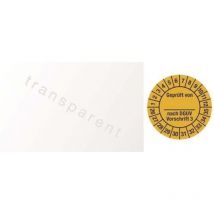 Moedel - Mehrjahresprüfplakette B25xL60mm J.2026-2035 Folie