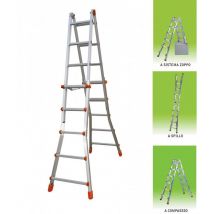 Mehrzweck-Aluminiumleiter Gr. 5 + 5 Mt. 5,20