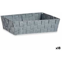 Mehrzweckkorb Grau Stoff 3,8 L 34 X 8,5 X 21 Cm (18 Stück)