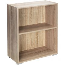 Deuba - casaria Kommode mit 2 Türen Holz Modern höhenverstellbarer Einlegeboden Schlafzimmer Büro Flur Mehrzweckschrank Aktenschrank Schrank 2