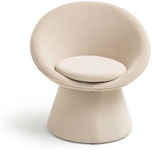 Drawer - Fauteuil en velours - Beige - mei