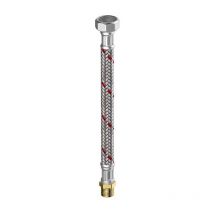 Buderus - Flamco Meiflex Panzerschlauch M4325.1134.100 1' x 1' ig/ag, 25 x 1000 mm, Edelstahl, Heizung/Klima