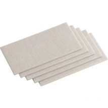 645416 - Foglio di feltro adesivo, 100 x 200 mm, 5 pezzi, colore beige - Meister