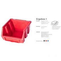 Patrol Group 1 x Ergo s Nou Boîte aux lettres empilable, rouge, ERG1CZEPG001