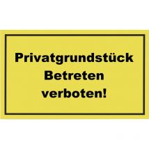 Meister, cartello segnaletica, Informativo, Segno di divieto, di avvertimento, di pericolo, commerciale, Plastica, Gelb, 300 x 200 mm