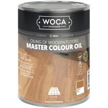 Meister Colour Öl - 2in1 Farbe und Schutz zur Holzbodenpflege, schwarz 2,5 Liter - Woca