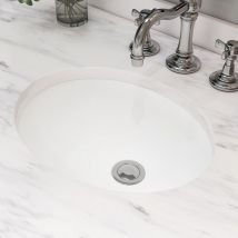 205K 43.5 x 36 x 19.5 cm Lavabo ovale sous plan avec trop-plein - céramique blanc pur - Meje