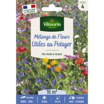 Vilmorin - Fleurs Utiles au Potager - 10 M² - Mélange de fleurs