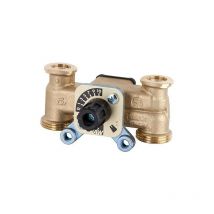 Melangeur 3 voies DN20, 3/4'/1' entraxe 90mm - pivot court