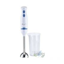Suinga - Mixeur Plongeant inox 400W, Mixeur Plongeur en Acier Inoxydable, 2 Vitesses, Facile pour Aliments + tasse doseuse
