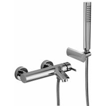 Paffoni - Mélangeur de bain avec set de douche Berry BR023CR Chromé - Avec set de douche