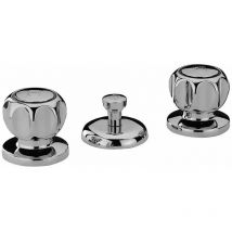 Paini France - Mélangeur bidet 3 trous avec vidage 1'1/4 Paini Arno 37CR306 Chromé - Vidage automatique 1'1/4