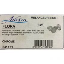 Adesio - 231171 - Mélangeur monotrou bidet - bec fixe