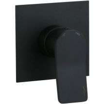 Paffoni - Mitigeur de douche à encastrer 1 sortie avec plaque inox noir mat Tilt TI010NO/M Noir mat - 1 sortie