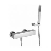 Mitigeur de douche externe mécanique Paffoni Level LEC168DCR Chromé - Avec set de douche