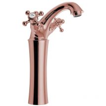 Mélangeur de lavabo antea Tapez haut avec les déchets Pop Up (h) 245mm, or rose