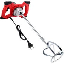 Malaxeur Mortier Colle (2100W, 0-800 r/min, avec 6 vitesses réglables, fonctionnement à verrouillage), Mélangeur de Ciment et électrique Portable