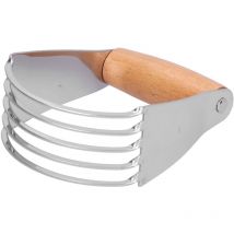 Basetbl - Mélangeur de pâte en acier inoxydable Mélangeur de pâtisserie et coupe-pâte Coupe-pâte professionnel avec lames robustes Couleur bûche