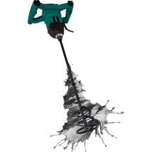 Mélangeur Peinture/ciment 1200 W Vonroc 2 Vitesses - Pour Peinture,plâtre, Papier Peint, Ciment - Soft Start, Régulateur Vitesse Constante - Câble 