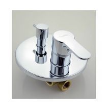 Lookshop - Mélangeur de robinet de douche rond encastrable