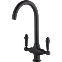 Eurosanit - Mezclador de fregadero retro by Negro